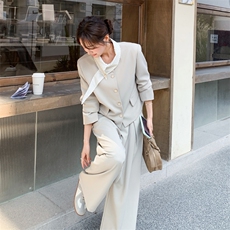 26春新款现-轻熟风韩系高级感西装两件套2621-P185K298，女装套装/套裙，2B190