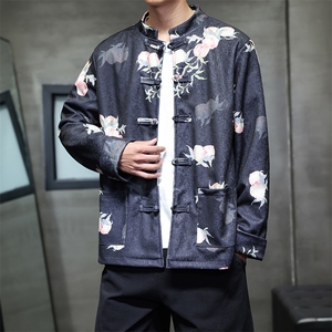 2025秋装新款 风夹克外套 新中式蟠桃唐装复古汉服 2511-P128图片