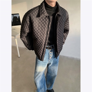 冬季翻领设计感保暖棉衣男短款潮流宽松高级感棉服男装外套 特P95图片