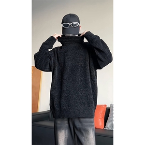 高领毛衣男针织衫纯色内搭打底衫KD649-P45图片