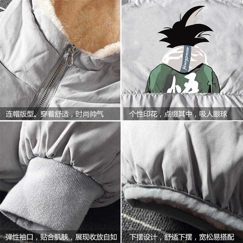 MY16005-P100加厚加绒连帽棉衣男大码棉服男面包服男,男装棉衣,电商A040A