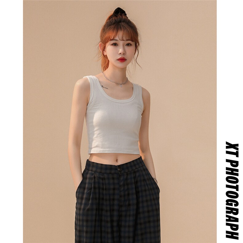 中性运动无袖背心女夏外穿抹胸吊带内搭短款上衣BX601P18控28,男装背心/马甲,电商A268