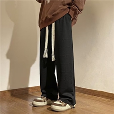 裤子男春秋季潮牌束脚卫裤宽松vibe风高街美式休闲裤K3124-P36，男装休闲裤，星座412