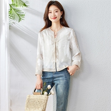 高端雪纺长袖防晒开衫女短款夏季2025新款薄款宽松拉链外套防晒衣，女装短外套，新依时派
