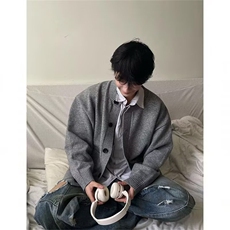 高街复古大口袋毛衣男2026新款慵懒风针织衫休闲开衫外套上衣服，男装针织衫/毛衣，星座506A