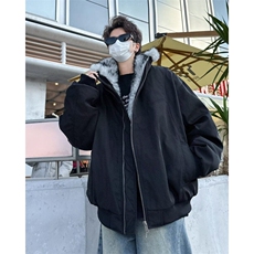 棉服外套男士韩版潮流毛毛保暖帅百搭2024冬季ins棉衣MF327-P126，男装棉衣，星座412-2