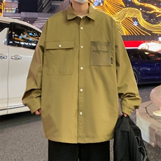 春季新款衬衫外套男潮流宽松休闲工装夹克C01-P75，男装夹克，星座308B-2