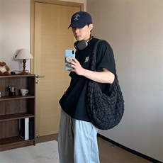 抖音得物品质夏季美式高街220克宽松纯棉潮牌印花短袖T恤MT30特15，男装T恤，电商A486-1