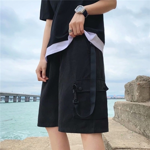 日系潮牌五分裤夏季新款百搭休闲短裤男潮流宽松工装裤D02-P25图片
