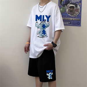 男士短袖t恤夏季潮流潮男搭配休闲套装潮牌体桖A161-2-TZ06-P50图片