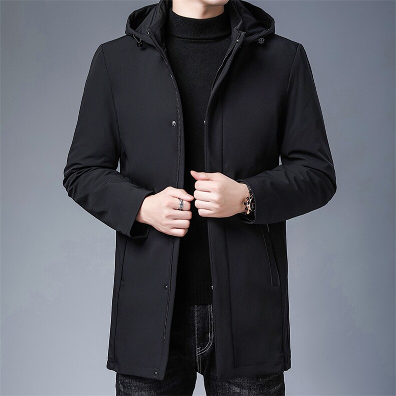 冬季中年可脱卸帽羽绒服男士中年爸爸装可卸内胆外套ZS20862-P340,男装羽绒服,电商B212（原钱塘6029）