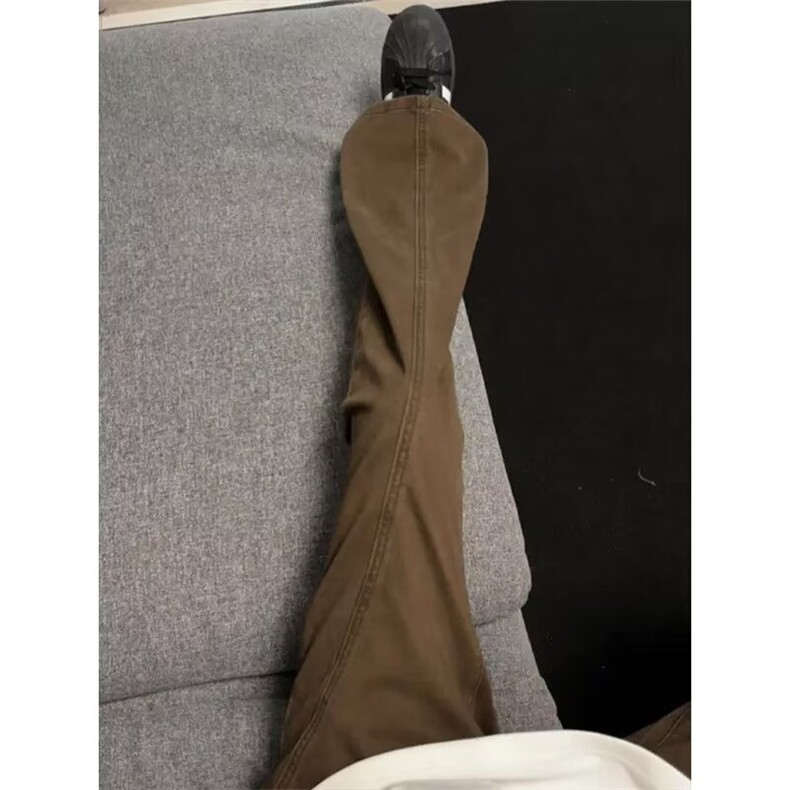 W11083-P53网图现货春季新款美拉德工装裤宽松高街直筒牛仔裤,男装牛仔裤,星座1608