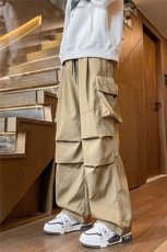 8XL-M刺绣冲锋裤男款大码春秋户外机能登山裤直筒阔腿裤KZ020P50，男装休闲裤，电商B312
