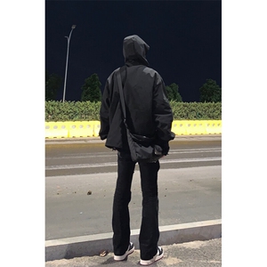 档口签约模特请档口 勿盗图 交叉绑带牛仔裤微喇叭裤 控价68图片