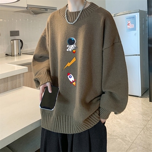半高领毛衣男士大码针织衫男毛线衣男 M18165-P45 加绒款-P65图片