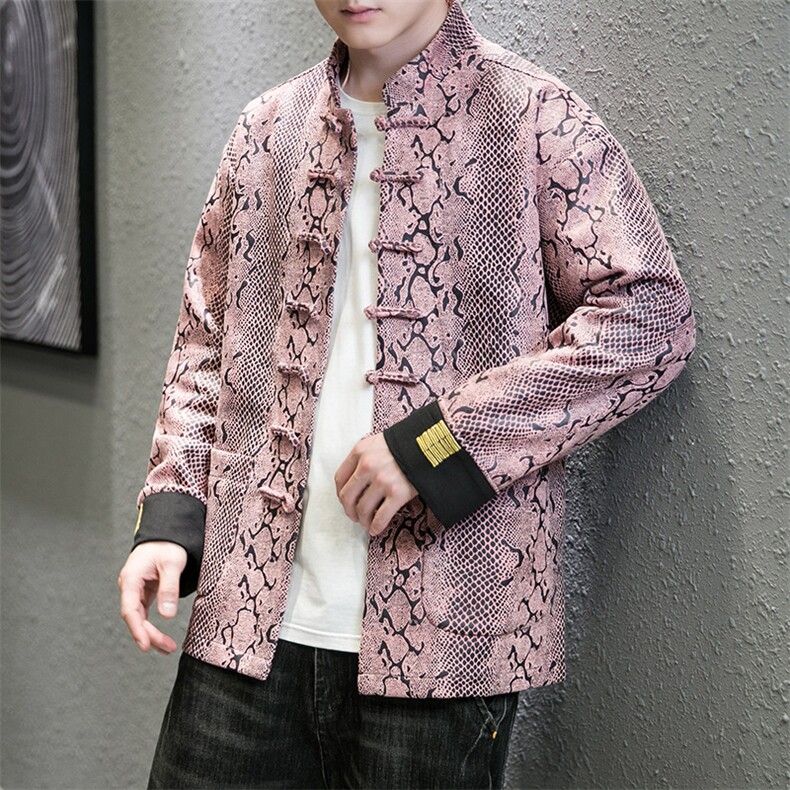 新品卷帘门景风《逆鳞·伏羲》盘扣夹克情侣中式唐装外套JK92,男装夹克,星座305A（原312A-1）