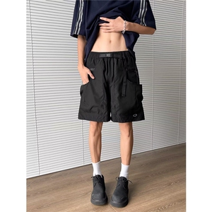 夏季机能风户外运动短裤男宽松休闲百搭痞阔腿五分中裤K6181-P39图片