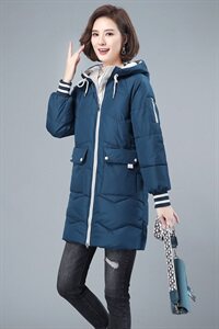 棉袄女冬2021年新款宽松韩版中长款羽绒棉服棉衣中年妈妈40岁外套图片