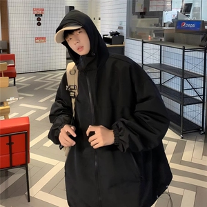 美式冲锋衣男秋季日系cityboy外套男连帽机能工装夹克J2072-P65图片