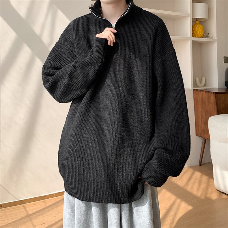 男士针织半拉链针织毛衣A367MK05MP60控88，男装针织衫/毛衣，电商A367