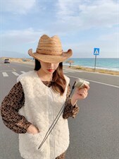 皮毛一体马甲，女装马甲，唯品