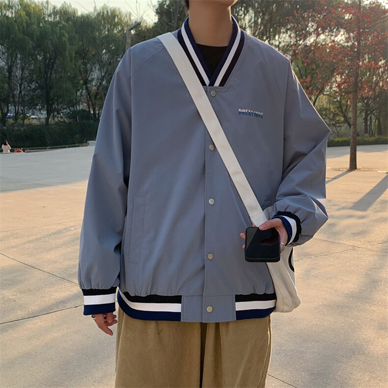 新款上市潮牌男女春季上衣宽松休闲夹克外套CYJK2126-P45,男装夹克,电商A128