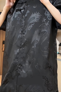量大优 供视频 新风龙纹冰丝短袖衬衫男 CP50-特p38图片
