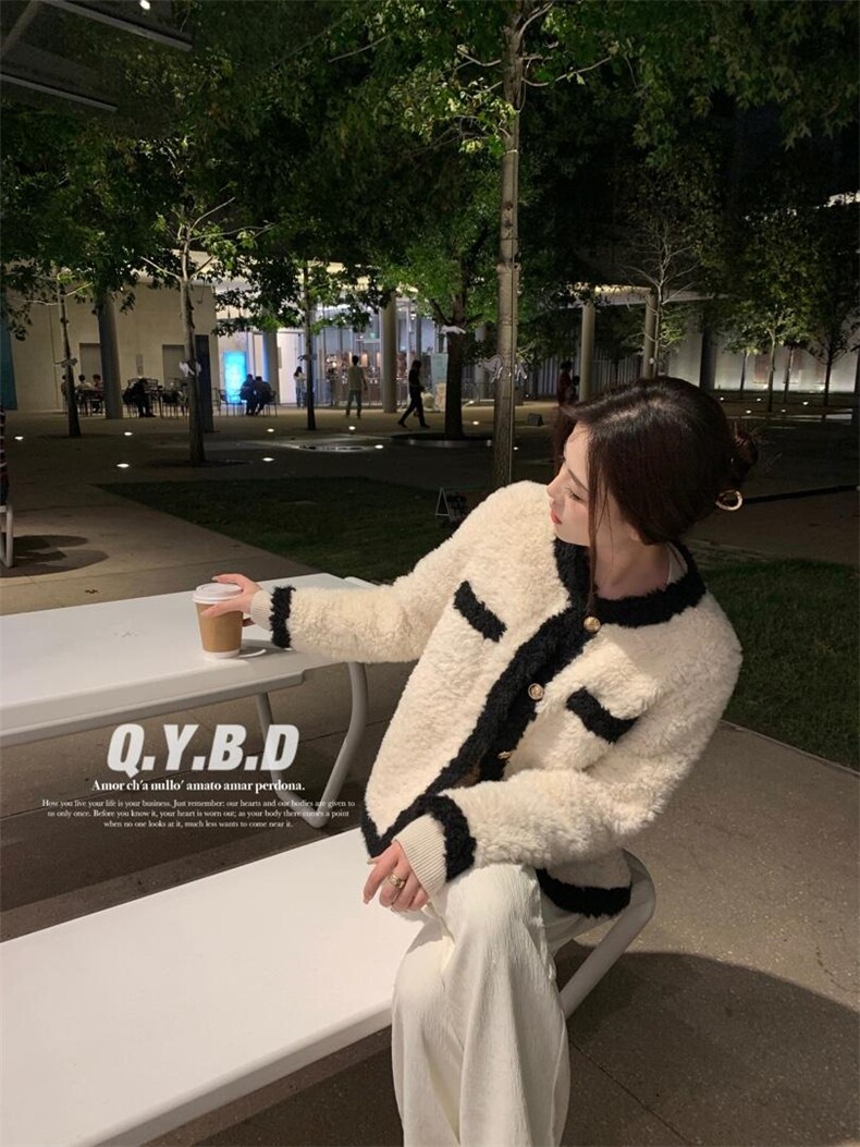 拼接皮毛外套，其它，倩衣百度