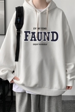 纯棉连帽卫衣男大码运动帽衫宽松薄WY2295-P35，男装卫衣，电商A040