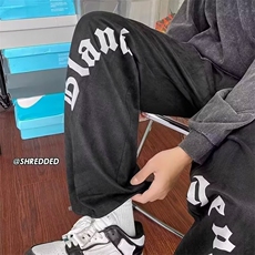 欧美字母印花休闲裤男高街潮直筒裤子XK12-P40，男装休闲裤，星座208-5