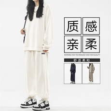 运动套装潮牌潮流百搭宽松休闲卫衣裤两件套TZ831-特批-98，男装休闲套装，星座718