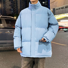棉服棉袄秋冬新款棉衣外套纯色立领面包服保暖加厚A436-1266-P60，男装棉衣，电商A436
