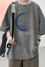 风复古亚麻短袖男棉麻t恤男半袖ZT71330-P35，男装T恤，电商A040