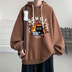 8XL连帽卫衣男大码胖子帽衫大号运动服WY2405-P35，男装卫衣，电商A040