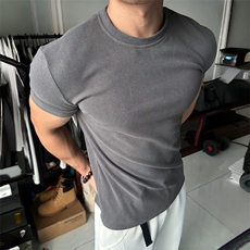 ARM双面德绒健身收紧短袖JS20-特批30，男装T恤，星座313A(原308A-2)