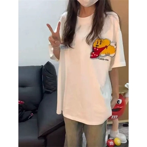 万针全刺绣工艺抖音得物高品质260克重磅纯棉双纱美式高街短袖T恤图片