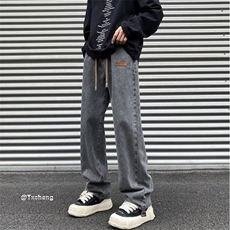 美式复古水洗牛仔裤宽松直筒2023新款裤子B315-K5550-P45控58，男装牛仔裤，电商B315
