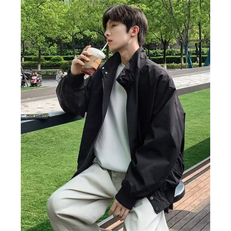 户外防风飞行服外套男秋季开衫立领宽松休闲工装夹克JX8803，男装夹克，星座1116A（原606A-3）
