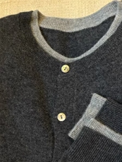 女士秋冬保暖12针纯毛假两件羊毛衫，女装羊毛衫，百纯羊绒