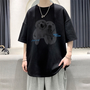 230g重磅纯棉短袖t恤男大码半袖半截袖 DX17455-P20图片
