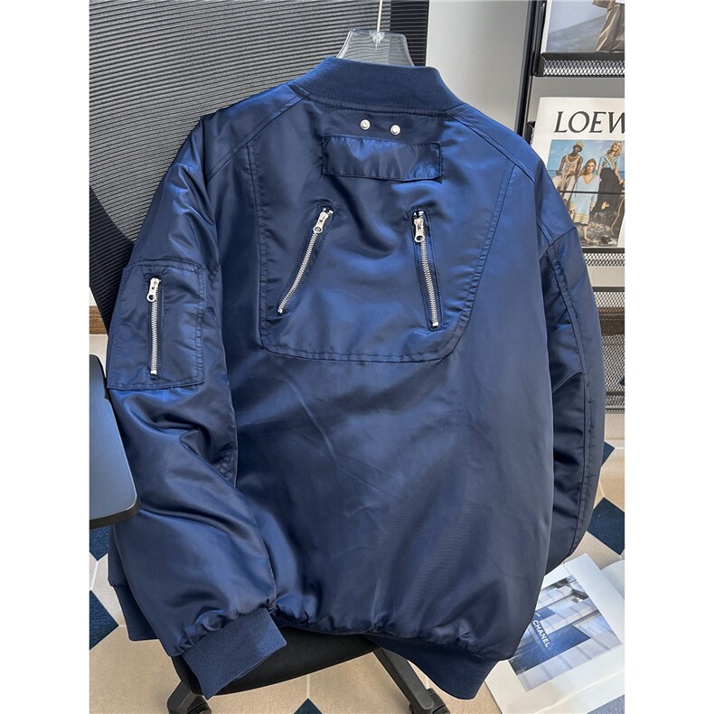 加厚解析多拉链工装棉衣男款冬保暖棉衣外套棒球领潮TT6102 P88图片