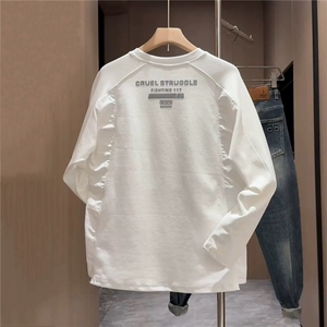 1506/QT220/P41新款男士圆领卫衣时尚长袖上衣潮流帅气打底衫男图片
