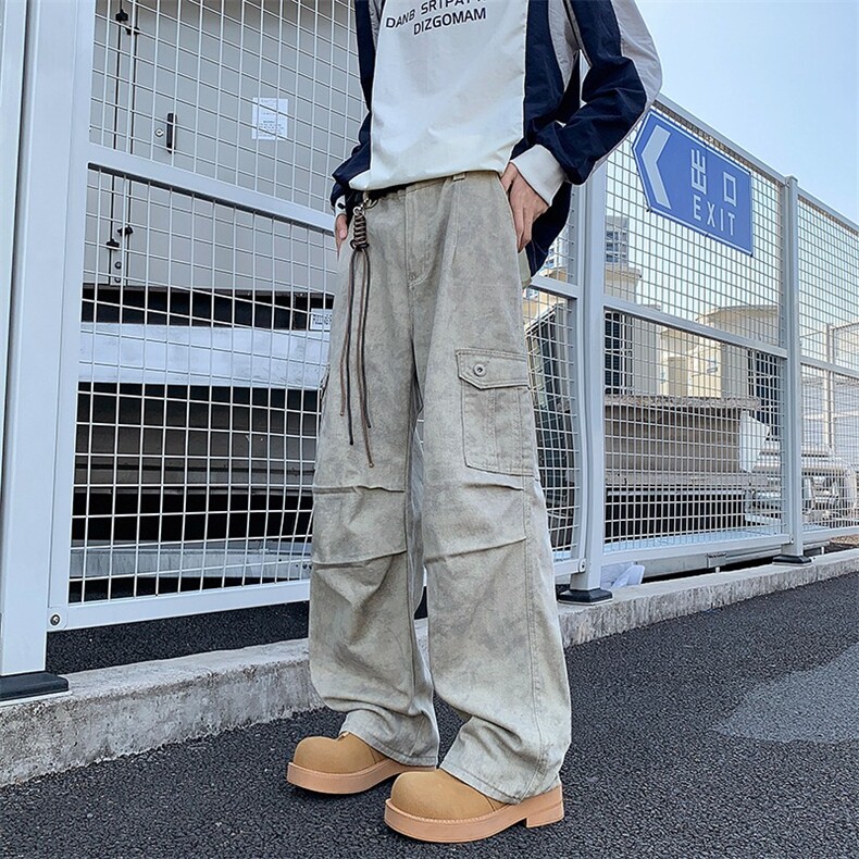 秋款男牛仔裤大理石纹迷彩宽松休闲长裤送挂件NK144P60，男装牛仔裤，星座1013-1