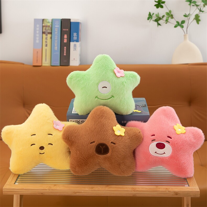 多彩五角星，鑫阳毛绒玩具