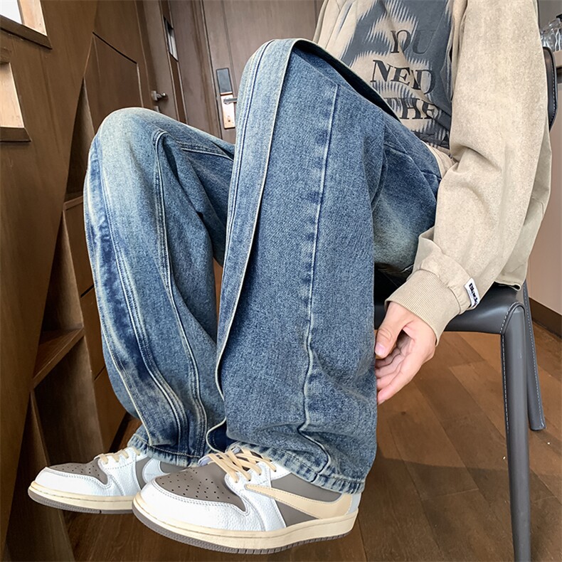 秋季新款牛仔裤直筒B342-K9001-P50,男装牛仔裤,电商B342