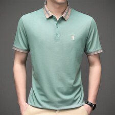 夏季新款短袖t恤男纯色宽松休闲百搭中年男士潮流衣服打底衫男装，男装T恤，电商B212（原钱塘6029）