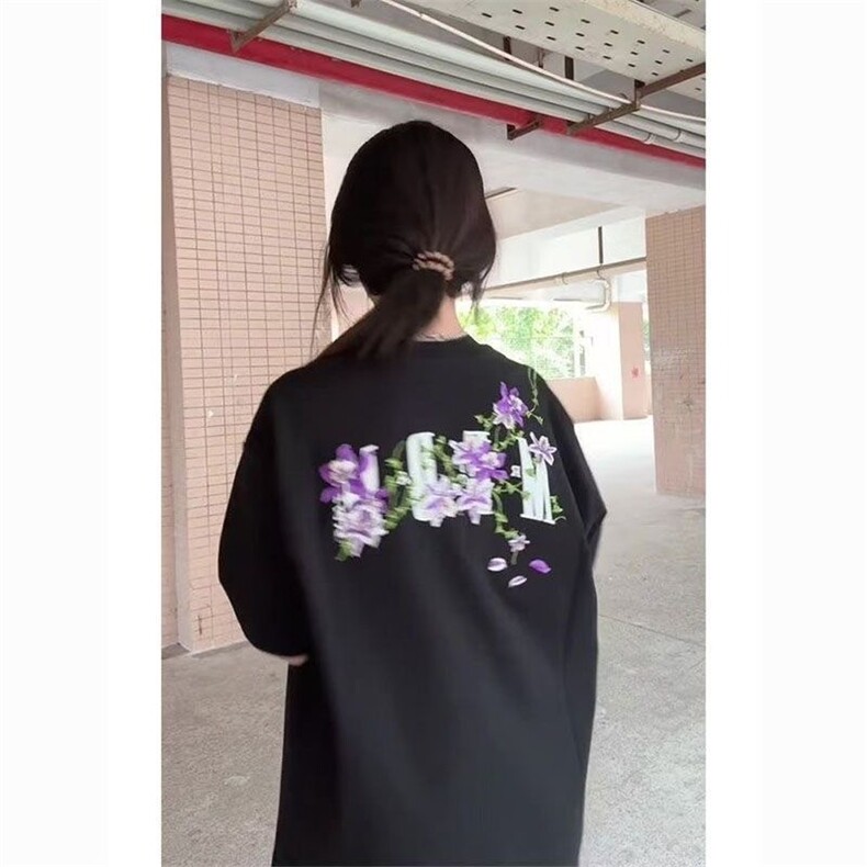 刺绣款短袖CX7013款S-3XL黑色白色，男装T恤，星座1210-1