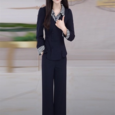轻奢小众百搭丽丝精纺简约两件套2025秋季新品贵夫人清新显瘦套装，女装套装/套裙，超越