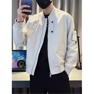 高端痞帅夹克外套男士春秋冬季2025新款休闲棒球服男款 JA207图片