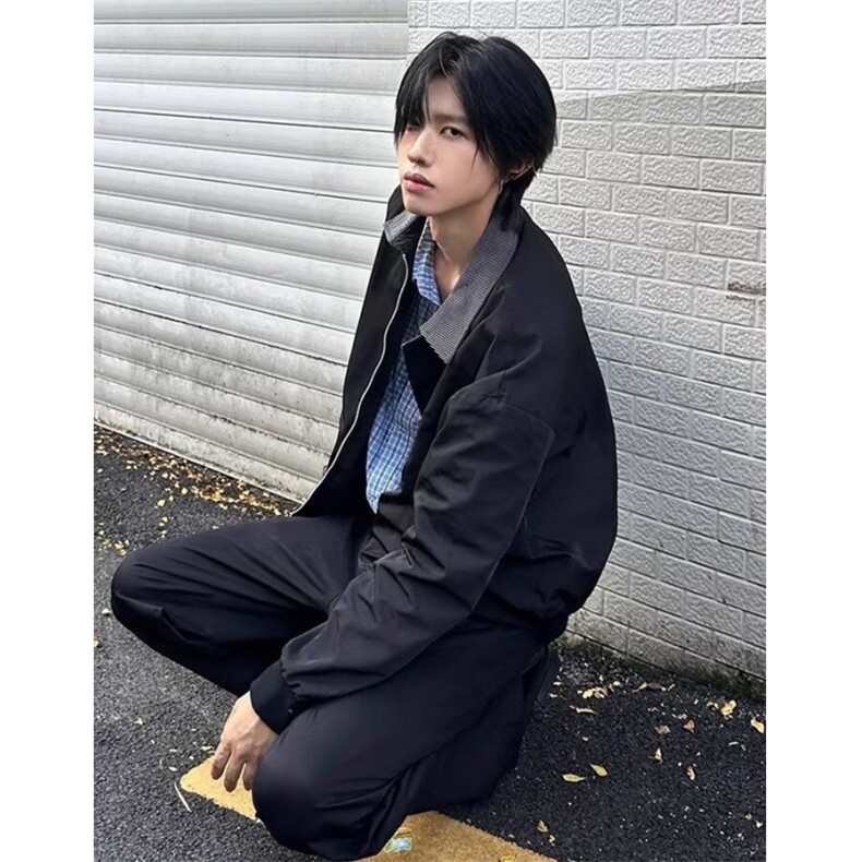 美式假两件拼接休闲短款夹克秋冬宽松外套上衣男女潮JYF36,男装夹克,星座1116A（原606A-3）